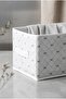 4-Piece Bow Patterned Closet Organizer Foldable Clothing Storage Box 45X25X20 cm - 4