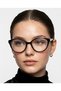 Dina Black Cat Eye Blue Light Protection Glasses Popular Slanted Eyeglass Lenses Changeable | 49 Ekartman