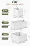 4-Drawer Cabinet Organizer Box Shelf Set Baby Item Nursery Bathroom Organizer/Bow - 8