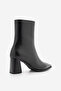 Women's Thick Heeled Pointed Toe Boots Simva Black - 8