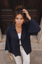 Natural Viscose Fabric Pocketed Lace-Up Women's Kimono 1167 - 8