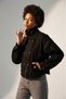 Women's Black Wool Blended Cashmere Coat 1234605 Eva-1 - 4