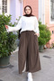 Women's Cupra Modal Elastic Waist Adjustable Lace-Up Trousers-Skirt 1219 Mink - Premium Series - 5