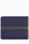Fenerium - Fb - Genuine Leather Horizontal Wallet with Middle Garnish - Navy Blue - 4