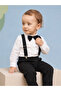 23 Nisan Baby Boy and Child Black Bow Tie Pants Strap Set - 2