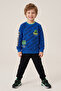 Erkek Çocuk Sweatshirt Minecraft Baskılı