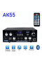 US Plug AK55 HiFi Digital Amplifier Channel 2.0 Bluetooth Surround Sound AMP Max Power 90Wx2 Speaker