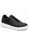 Kb-007 Black and White Men's Shoes - Single-Strap Velcro Laceless Height-Increasing High-Sole Comfortable Casual Sneaker