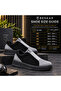 Kb-007 Black Gray Men's Shoes - Single Velcro Strap, Laceless, Black High-Sole Comfortable Casual Sneaker - 8
