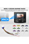 Marine Radio MP5 Boat Radio Stereo 3inch Display Media Video Player Waterproof Bluetooth AUX AM FM R - 3