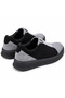 Kb-007 Black Gray Men's Shoes - Single Velcro Strap, Laceless, Black High-Sole Comfortable Casual Sneaker - 5