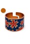 Black copper damask thick copper ring, adjustable