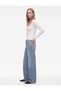 Modal Blend Slim Fit High Collar Long Sleeve T-Shirt
