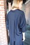 Bronch Detailed Side Pocketed Thick Belted Rayon Fabric Double Suit - 4