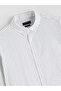 Southblue White Large Size Regular Fit Long Sleeve Striped Men's Shirt - 6