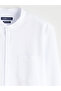 Lcwaikiki Classic Regular Fit Hakim Collar Long Sleeve Men's Shirt - 6