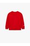 Three Yarns Crew Neck Long Sleeve Printed Sweatshirt - 3