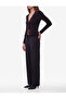 Slim Fit Jeweled Buttoned V-Neck Long Sleeve Peplum Cardigan - 2