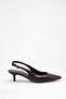 Women's Black Patent Leather Pointed Toe Low Heel Shoes - 3