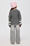 Girl's Applique Detailed Anthracite Knitwear Cardigan - 2