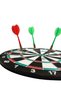 15 Inch Dart Board 4 Metal Tip Darts Arrow Durable Wooden Body - 3