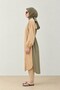 Double Color Hijab Swimsuit Top Camel-Green - 2