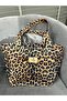 Lamine Denim Leopard Shoulder Bag - 5