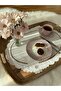 49X35Cm Embroidered Cut-Out Hole Tray Cover. Oval Flower Model - 3