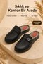 Women's Anatomical Thick Sole Heel Spur Compatible Medical Mother Slippers Street Slippers