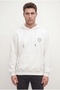 Relaxed Fit Ecru Printed Sweatshirt - 3