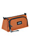 Prime XL Two Compartment Tile Pencil Bag with Rubber Bookmark - Orange (Women/Girls) - 2