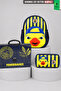 Licensed Yellow Collection 3D Printed Small Size Kindergarten, Nutrition, and Pencil Bag Set