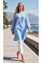 Blue Striped Tunic with Elasticated Sleeves - 5