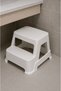 2 Step Ladder Stool - Multi-Purpose Step Stool with Non-Slip Base - Light Gray - 4