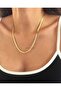 Gold Steel Italian Necklace 45cm
