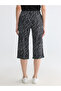 Two Mt Shop Quality Lcw Grace Black Combed Cotton Printed Standard & Regular Women's Capri - 4