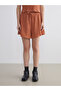 Esvab • Modern & Distinctive Women's Shorts with Waist Drawstring Textured - 3