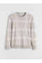 Men's Knitwear with Checkered Embroidery and Zero Roba Collar Long Sleeves in Plus Size from Uzg Store for Style Enthusiasts... - 6