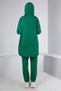 Hooded Ribbed Double Tracksuit Set - 43343 - 3