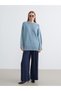 Sparkling Choices from Shining Store Zero Roba Collar Loose Fit Women's Knitwear Tunic - 3