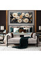 Wrap Framed Canvas Wall Art (60x120 cm) Gold Flower Modern Floral Artwork Home Decor - 6