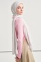 Double Sided Silk Silver Slub Shawl