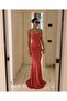 Strapless Drape Detailed Fish Maxi Evening Dress 582706 Tile