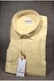 100% Cotton Light Yellow Long Sleeve Cotton Pocketless Regular Fit Premium Men's Shirt