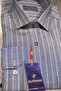 Thin Light Brown Striped Cotton Men's Shirt - 3