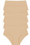 5-Pack Women's Panties High Waist Laser Cut No Trace