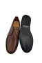 3075-1 Tan Genuine Leather Classic Shoes - 5