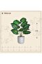 Artificial Heart-Shaped Paper Flower Display in a Plastic Vase { Height 55 cm } - 2