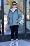 Boy's Hooded Fur Oversize Winter Coat Km4050 - 2