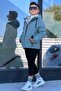 Boy's Hooded Fur Oversize Winter Coat Km4050 - 7